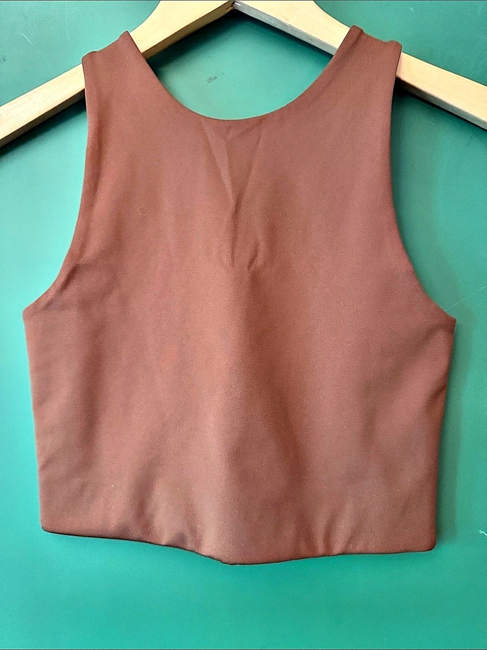 girlfriend collective Paloma Bra Brown XS Like New